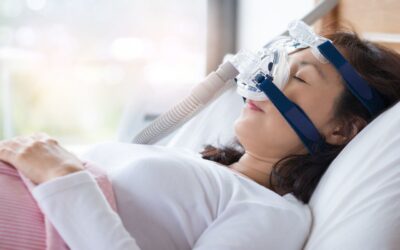 Woman and cpap mask, healthcare concept.Senior woman using cpap Senior woman using cpap machine to stop choking and snoring from obstructive sleep apnea with bokeh and morning light background.
Woman and cpap mask, healthcare concept.